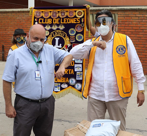 Clubes de Leones de Colombia entregaron kits de bioseguridad por $150 millones 